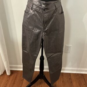 White House Black Market Metallic Skinny Pants High Rise